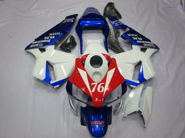 76 Blanc & Rouge 2003-2004 Honda CBR600RR Carénage Moto