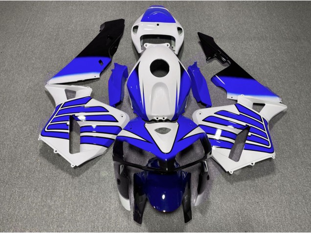 Ailes Bleu Foncé & Blanches 2005-2006 Honda CBR600RR Carénage Moto