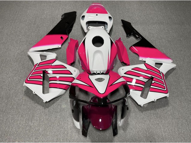 Ailes Roses & Blanches 2005-2006 Honda CBR600RR Carénage Moto