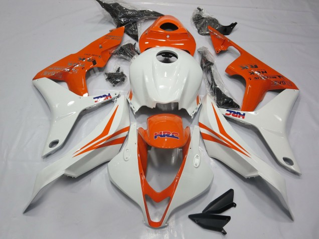 Arancione E Bianco HRC 2007-2008 Honda CBR600RR Carénage Moto