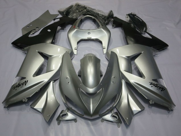 Argent 2003-2004 Kawasaki ZX6R Carénage Moto