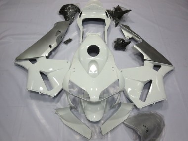 Argent & Blanc 2003-2004 Honda CBR600RR Carénage Moto