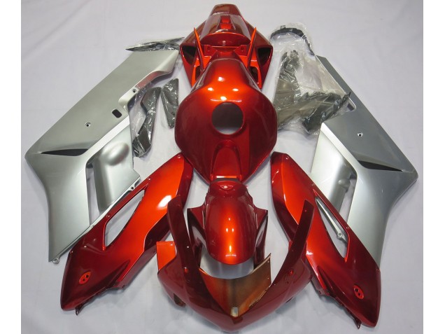 Argent Rouge 2004-2005 Honda CBR1000RR Carénage Moto