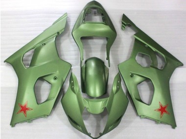 Armée Verte 2003-2004 Suzuki GSXR 1000 Carénage Moto