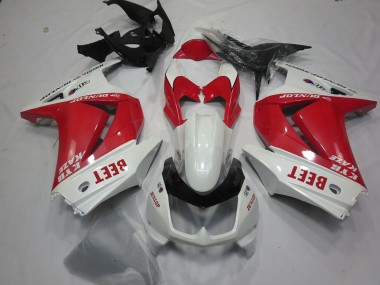 Beet Rouge & Blanche 2008-2012 Kawasaki Ninja 250 Carénage Moto