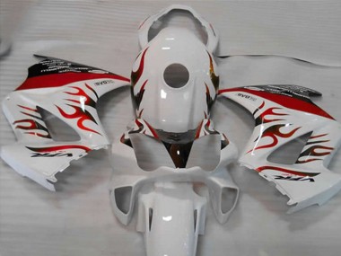 Bianco Rosso Fiamma 2002-2012 Honda VFR800 Carénage Moto