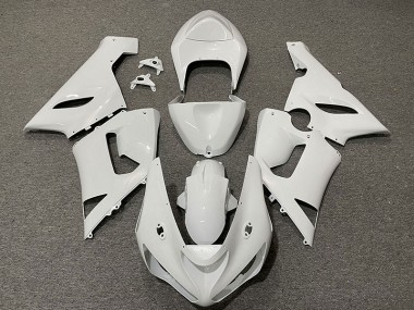 Blanc Brillant 2005-2006 Kawasaki ZX6R Carénage Moto