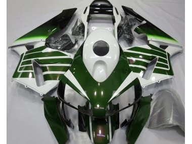 Blanc Brillant & Fondu Vert 2003-2004 Honda CBR600RR Carénage Moto