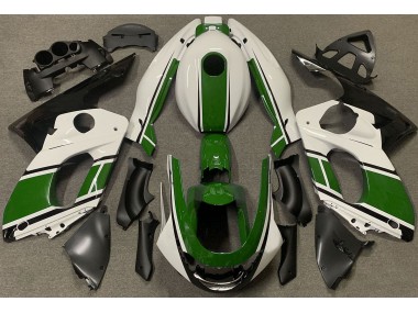 Blanc Brillant & Vert Foncé 1998-2007 Yamaha YZF600 Carénage Moto