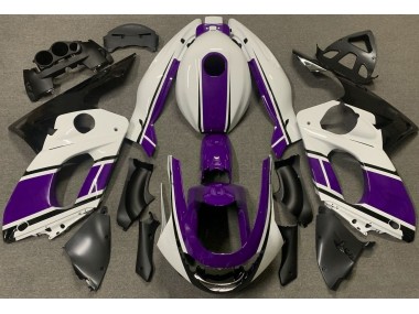 Blanc Brillant & Violet Foncé 1998-2007 Yamaha YZF600 Carénage Moto