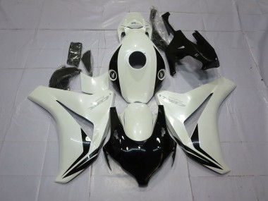 Blanc Nacré & Noir 2008-2011 Honda CBR1000RR Carénage Moto