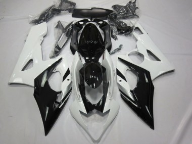 Blanc Noir & Argent 2005-2006 Suzuki GSXR 1000 Carénage Moto