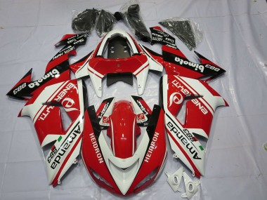 Blanc Rouge 2006-2007 Kawasaki ZX10R Carénage Moto