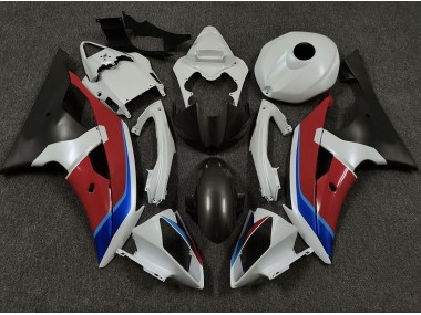 Blanc Rouge & Bleu 2008-2016 Yamaha R6 Carénage Moto