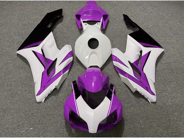 Blanc Violet & Noir Brillant 2004-2005 Honda CBR1000RR Carénage Moto