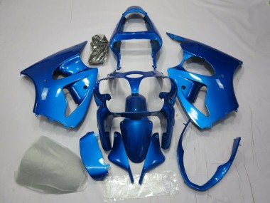 Bleu 2000-2002 Kawasaki ZX6R Carénage Moto