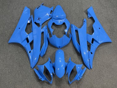 Bleu Bébé 2006-2007 Yamaha R6 Carénage Moto