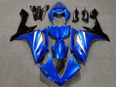 Bleu Blanc & Noir 2007-2008 Yamaha R1 Carénage Moto