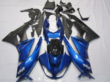 Bleu Brillant 2009-2012 Kawasaki ZX6R Carénage Moto