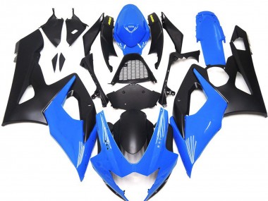 Bleu Brillant Avec Logos Jaunes 2005-2006 Suzuki GSXR 1000 Carénage Moto