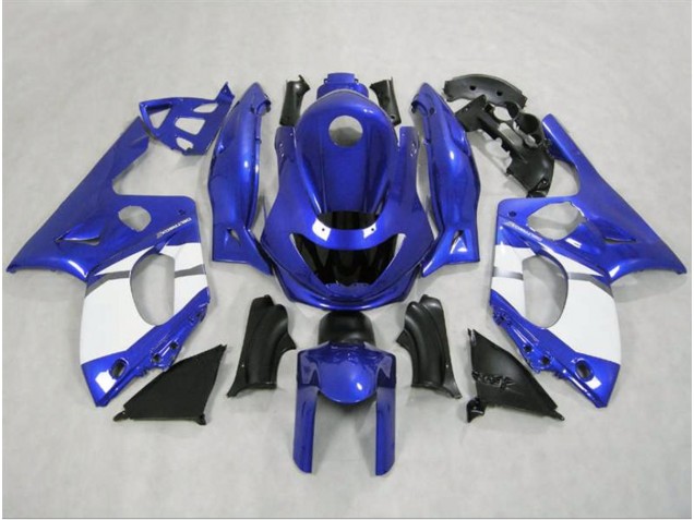 Bleu Brillant & Blanc 1998-2007 Yamaha YZF600 Carénage Moto