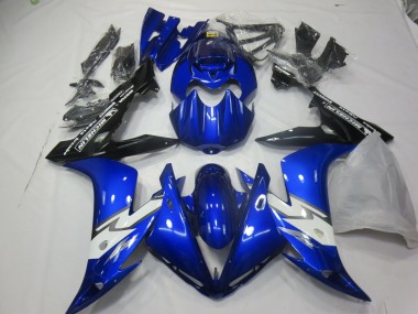 Bleu Brillant Blanc 2004-2006 Yamaha R1 Carénage Moto