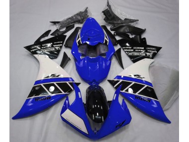 Bleu Brillant Blanc & Noir 2012-2014 Yamaha R1 Carénage Moto