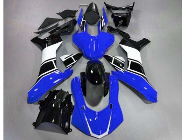 Bleu Brillant Blanc & Noir 2015-2019 Yamaha R1 Carénage Moto