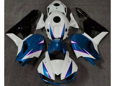 Bleu Brillant Blanc & Violet 2013-2023 Honda CBR600RR Carénage Moto