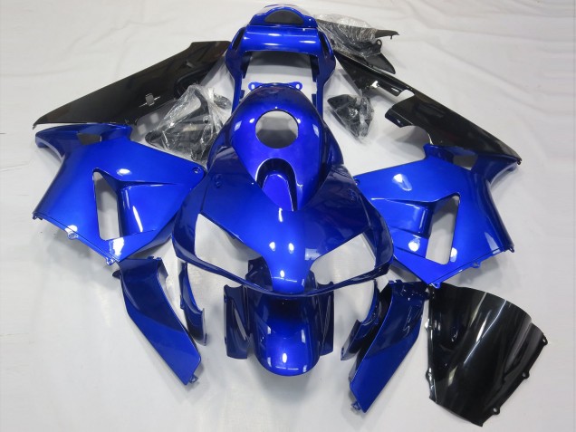 Bleu Brillant & Noir 2003-2004 Honda CBR600RR Carénage Moto