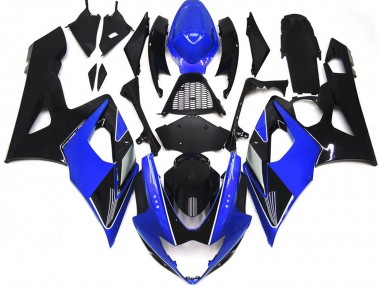 Bleu Brillant & Noir 2005-2006 Suzuki GSXR 1000 Carénage Moto