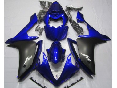 Bleu Brillant & Noir 2007-2008 Yamaha R1 Carénage Moto