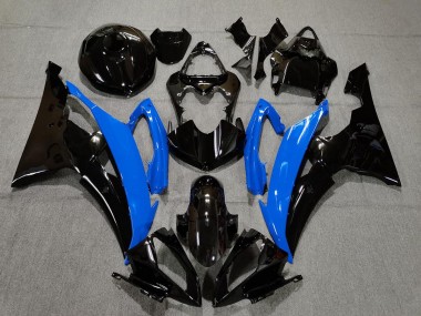 Bleu Brillant & Noir 2008-2016 Yamaha R6 Carénage Moto