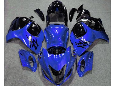 Bleu Brillant & Noir 2008-2020 Suzuki GSXR 1300 Carénage Moto