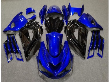 Bleu Brillant & Noir 2012-2021 Kawasaki ZX14R Carénage Moto