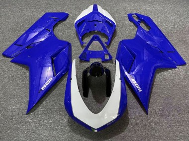 Bleu Brillant Sp 2007-2014 Ducati 848 1098 1198 Carénage Moto