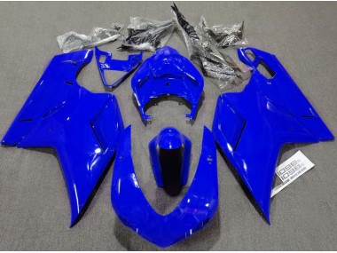 Bleu Brillant Uni 2007-2014 Ducati 848 1098 1198 Carénage Moto