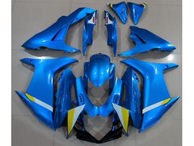 Bleu Clair Brillant 2011-2024 Suzuki GSXR 600-750 Carénage Moto