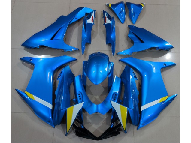 Bleu Clair Brillant 2011-2024 Suzuki GSXR 600-750 Carénage Moto