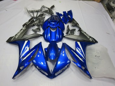 Bleu & Mat 2004-2006 Yamaha R1 Carénage Moto