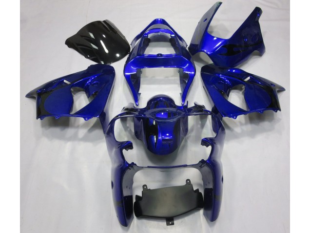 Bleu Métallisé 2000-2002 Kawasaki ZX6R Carénage Moto