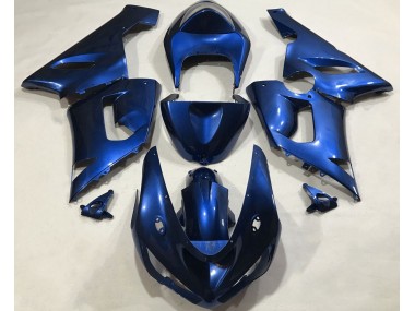 Bleu Métallisé 2005-2006 Kawasaki ZX6R Carénage Moto