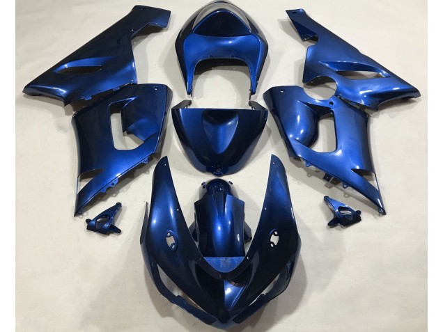 Bleu Métallisé 2005-2006 Kawasaki ZX6R Carénage Moto