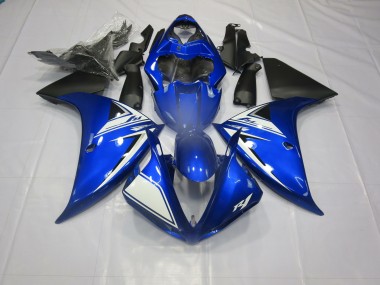 Bleu & Noir 2012-2014 Yamaha R1 Carénage Moto