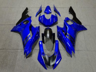 Bleu & Noir 2017-2021 Yamaha R6 Carénage Moto