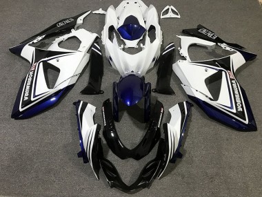 Bleu Noir & Blanc 2009-2016 Suzuki GSXR 1000 Carénage Moto