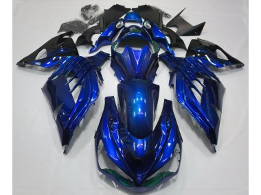 Bleu Océan Brillant 2012-2021 Kawasaki ZX14R Carénage Moto