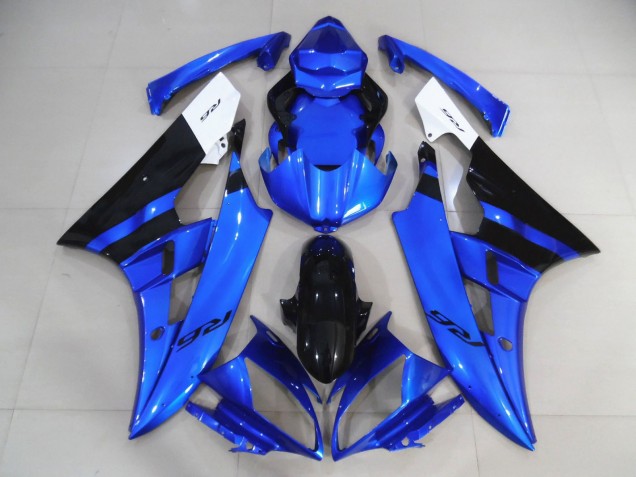 Bleu Personnalisé 2006-2007 Yamaha R6 Carénage Moto