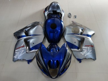 Bleu Profond & Argent 1997-2007 Suzuki GSXR 1300 Carénage Moto