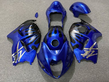 Bleu Profond & Noir 1997-2007 Suzuki GSXR 1300 Carénage Moto